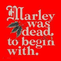 Marley Was Dead To Begin With Funny Quote Santa Hat thumb 1