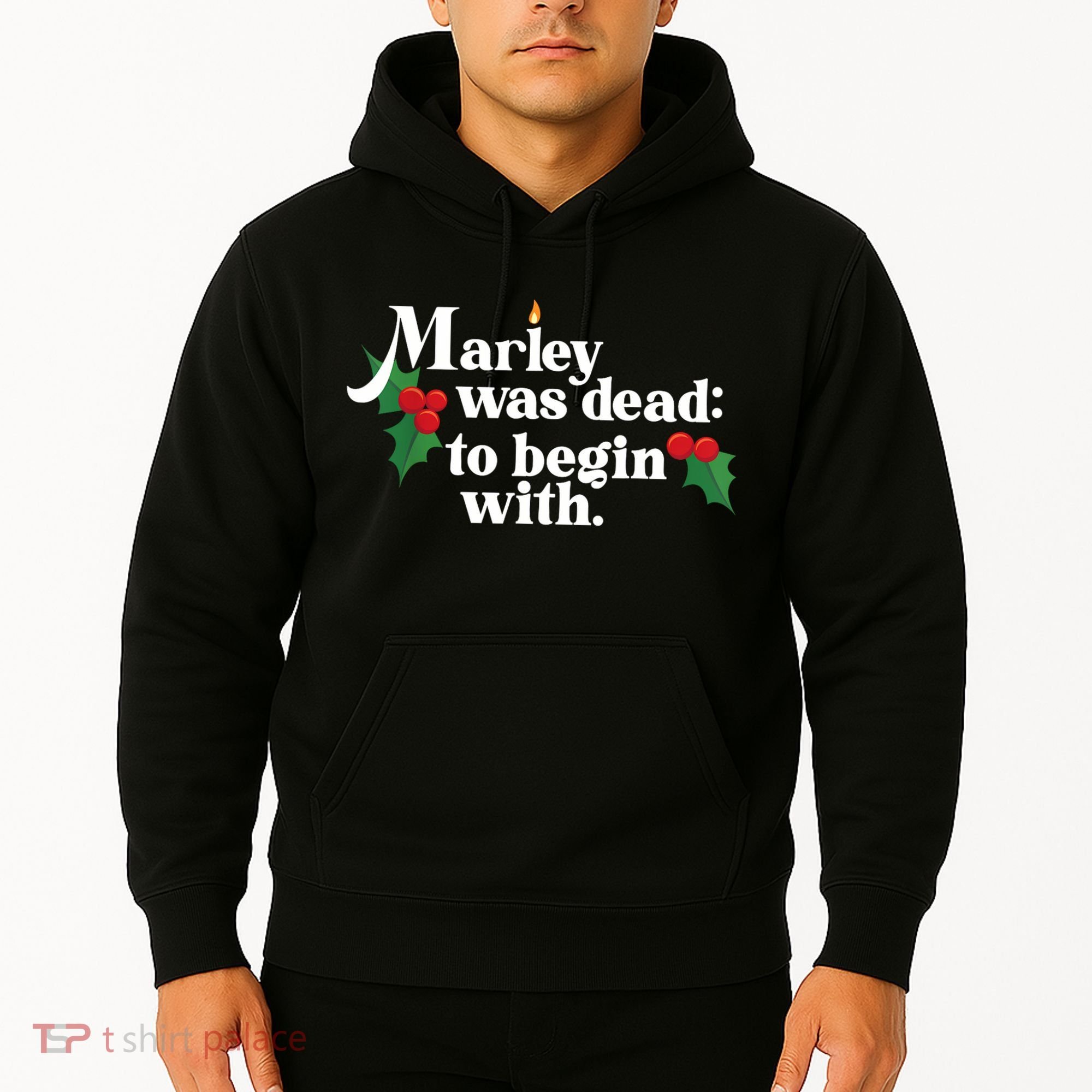 Marley Was Dead To Begin With Charles Dickens Christmas Hoodie