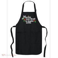 Marley Was Dead To Begin With Charles Dickens Christmas Apron thumb 0