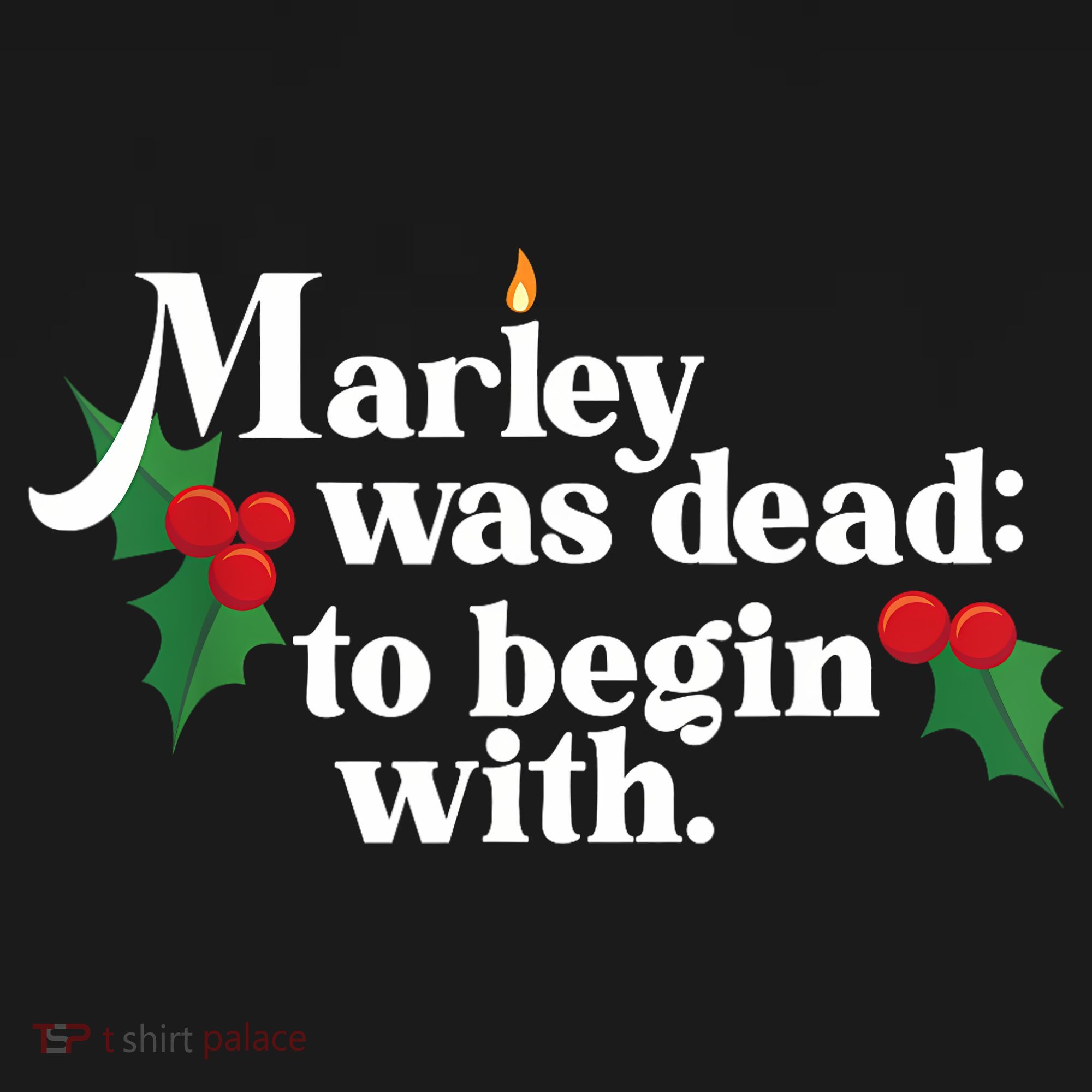 Marley Was Dead To Begin With Charles Dickens Christmas Sweatshirt