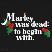 Marley Was Dead To Begin With Charles Dickens Christmas Women's Hoodie thumb 2