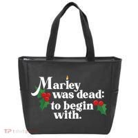 Marley Was Dead To Begin With Charles Dickens Christmas Tote Bag thumb 0