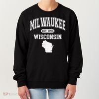 Milwaukee Wisconsin Est 1846 Varsity Women's Sweatshirt thumb 0