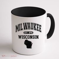 Milwaukee Wisconsin Est 1846 Varsity Coffee Mug thumb 1