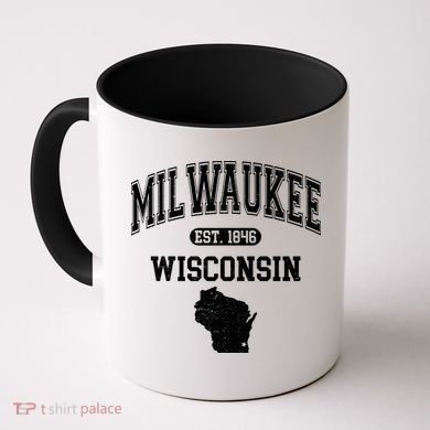 Milwaukee Wisconsin Est 1846 Varsity Coffee Mug