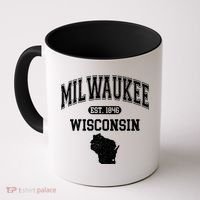 Milwaukee Wisconsin Est 1846 Varsity Coffee Mug thumb 0