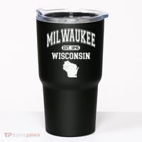 Milwaukee Wisconsin Est 1846 Varsity Tumbler thumb 0