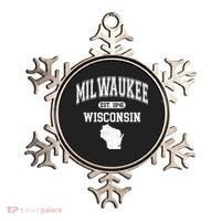 Milwaukee Wisconsin Est 1846 Varsity Ornament thumb 0