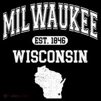 Milwaukee Wisconsin Est 1846 Varsity Ornament thumb 1