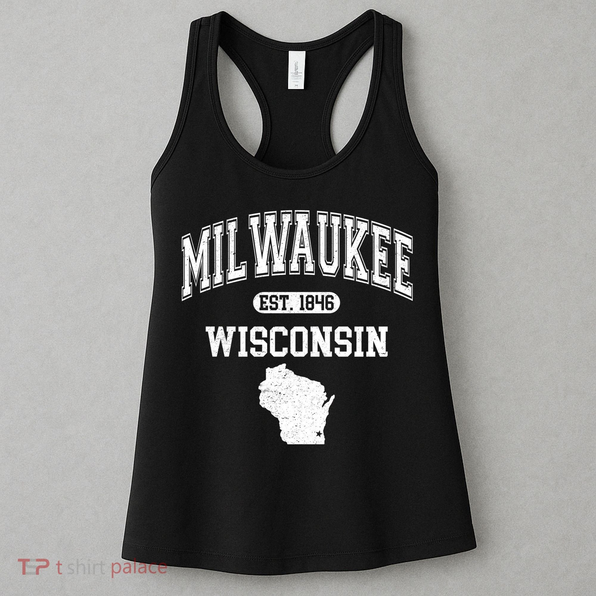 Milwaukee Wisconsin Est 1846 Varsity Women's Tank Top