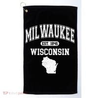 Milwaukee Wisconsin Est 1846 Varsity Golf Towel thumb 0