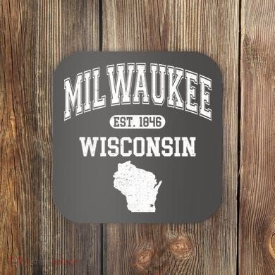 Milwaukee Wisconsin Est 1846 Varsity Coaster