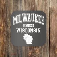 Milwaukee Wisconsin Est 1846 Varsity Coaster thumb 0