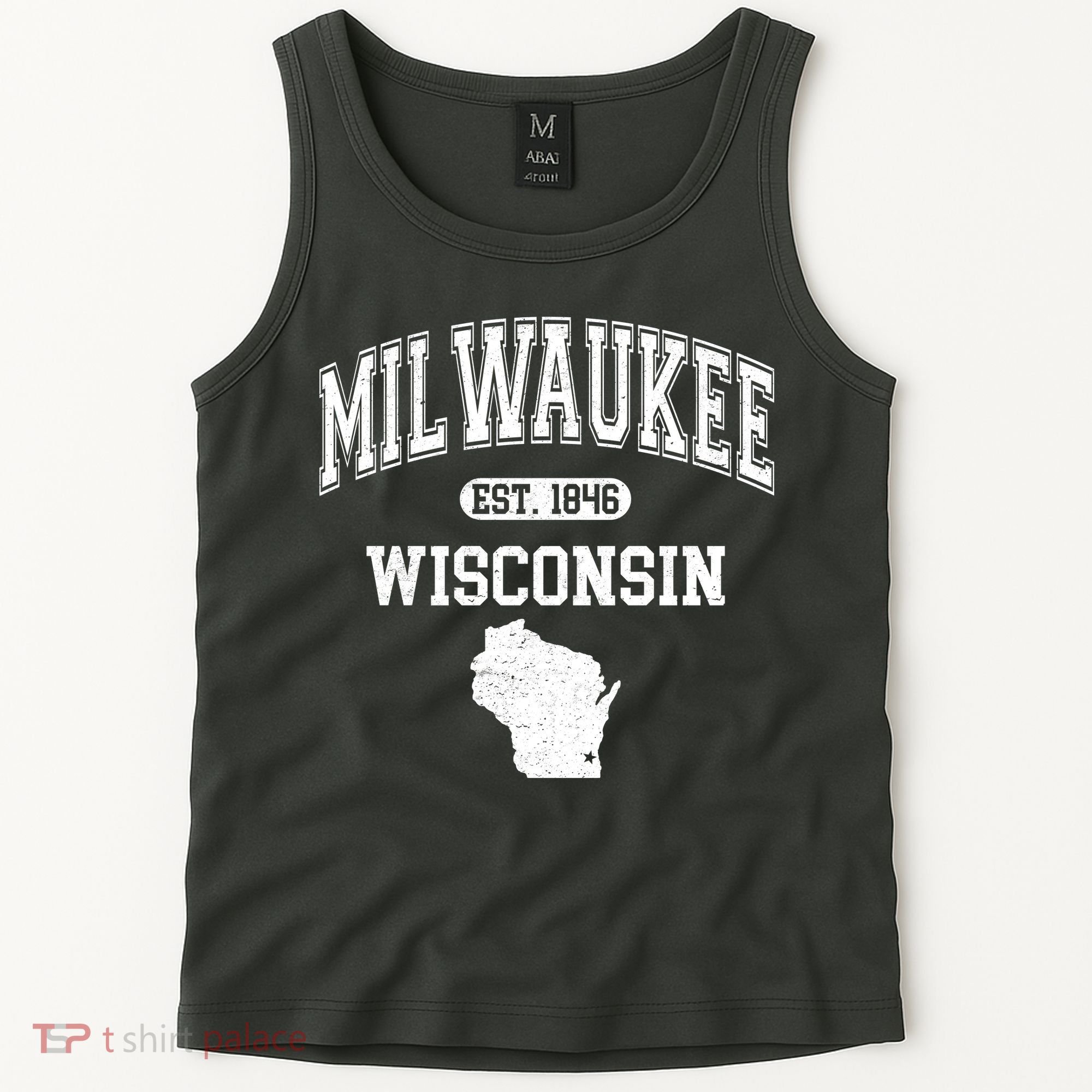Milwaukee Wisconsin Est 1846 Varsity Tank Top