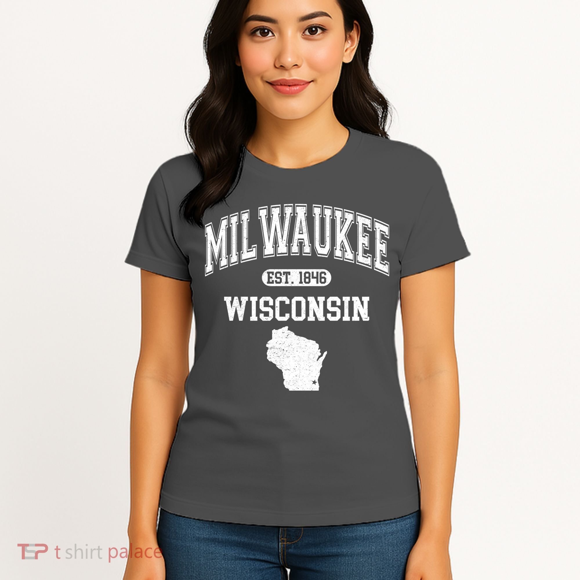 Milwaukee Wisconsin Est 1846 Varsity Women's T-Shirt