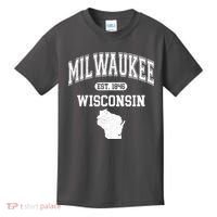 Milwaukee Wisconsin Est 1846 Varsity Kids T-Shirt thumb 0