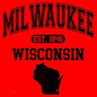 Milwaukee Wisconsin Est 1846 Varsity Santa Hat thumb 1