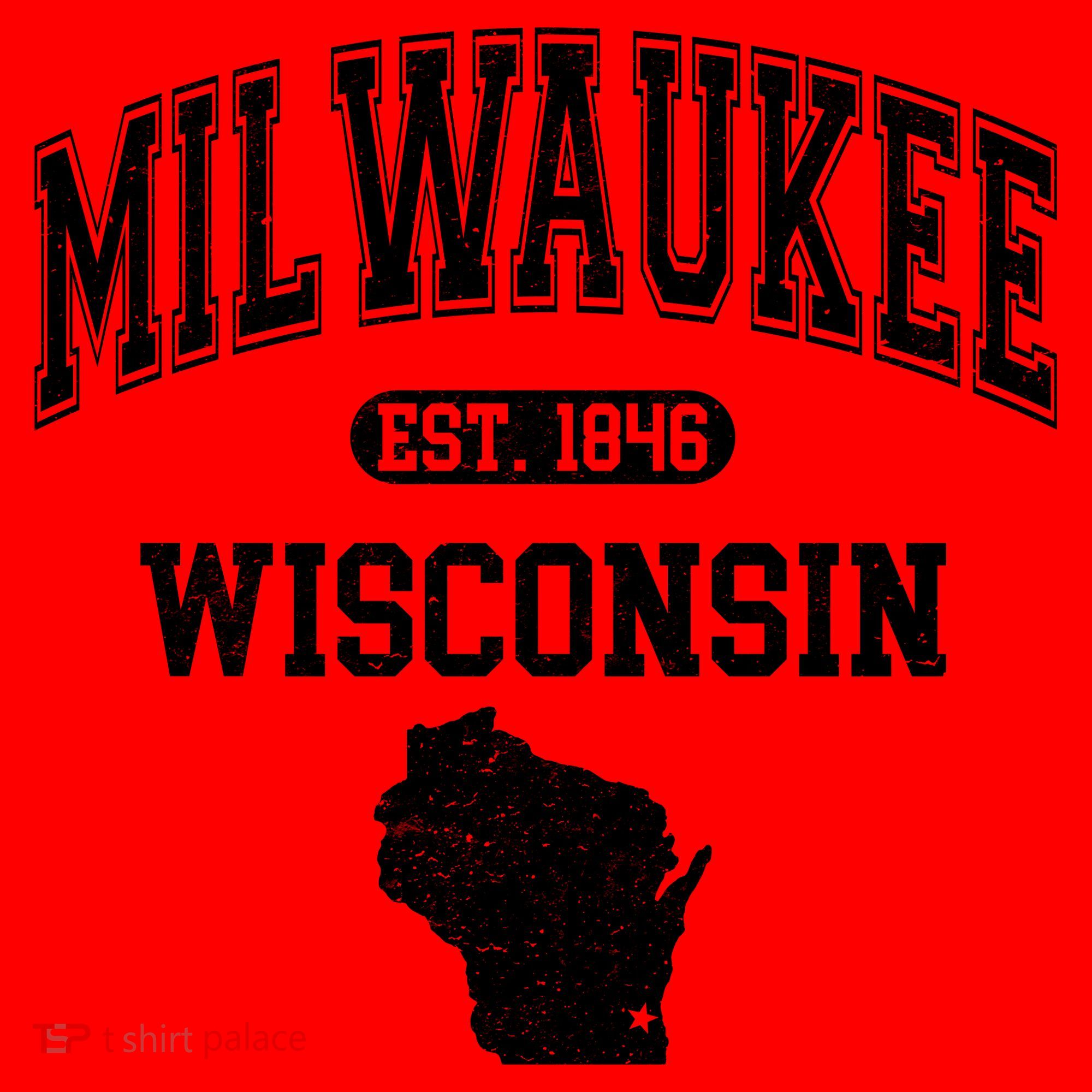 Milwaukee Wisconsin Est 1846 Varsity Santa Hat