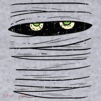 Mummy Wrap Eyes Costume Funny Scary Halloween Women's Sweatshirt thumb 2