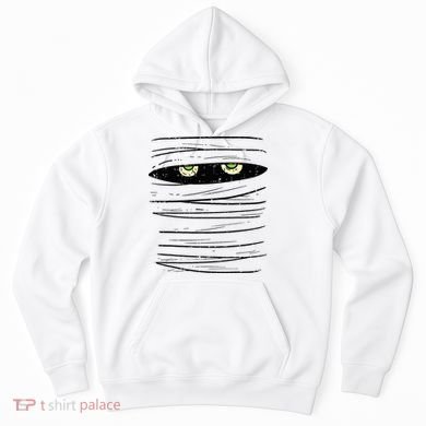 Mummy Wrap Eyes Costume Funny Scary Halloween Hoodie