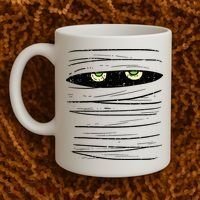 Mummy Wrap Eyes Costume Funny Scary Halloween Coffee Mug thumb 2
