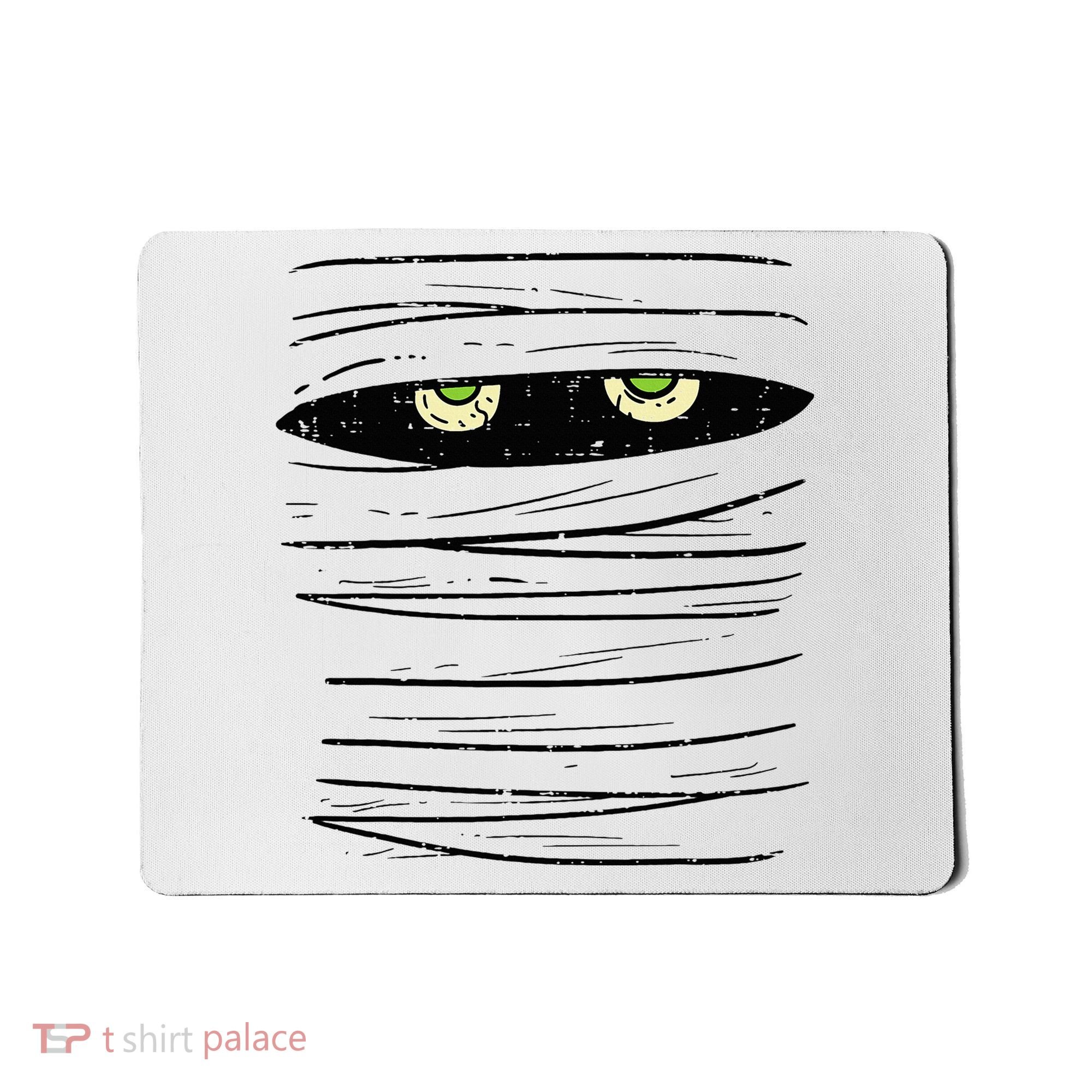Mummy Wrap Eyes Costume Funny Scary Halloween Mousepad