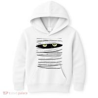 Mummy Wrap Eyes Costume Funny Scary Halloween Kids Hoodie thumb 0