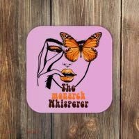 Monarch Whisperer Endangered Butterfly Nature Lover Coaster thumb 0