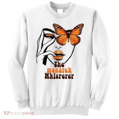 Monarch Whisperer Endangered Butterfly Nature Lover Sweatshirt