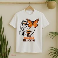 Monarch Whisperer Endangered Butterfly Nature Lover T-Shirt thumb 2