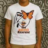 Monarch Whisperer Endangered Butterfly Nature Lover T-Shirt thumb 3