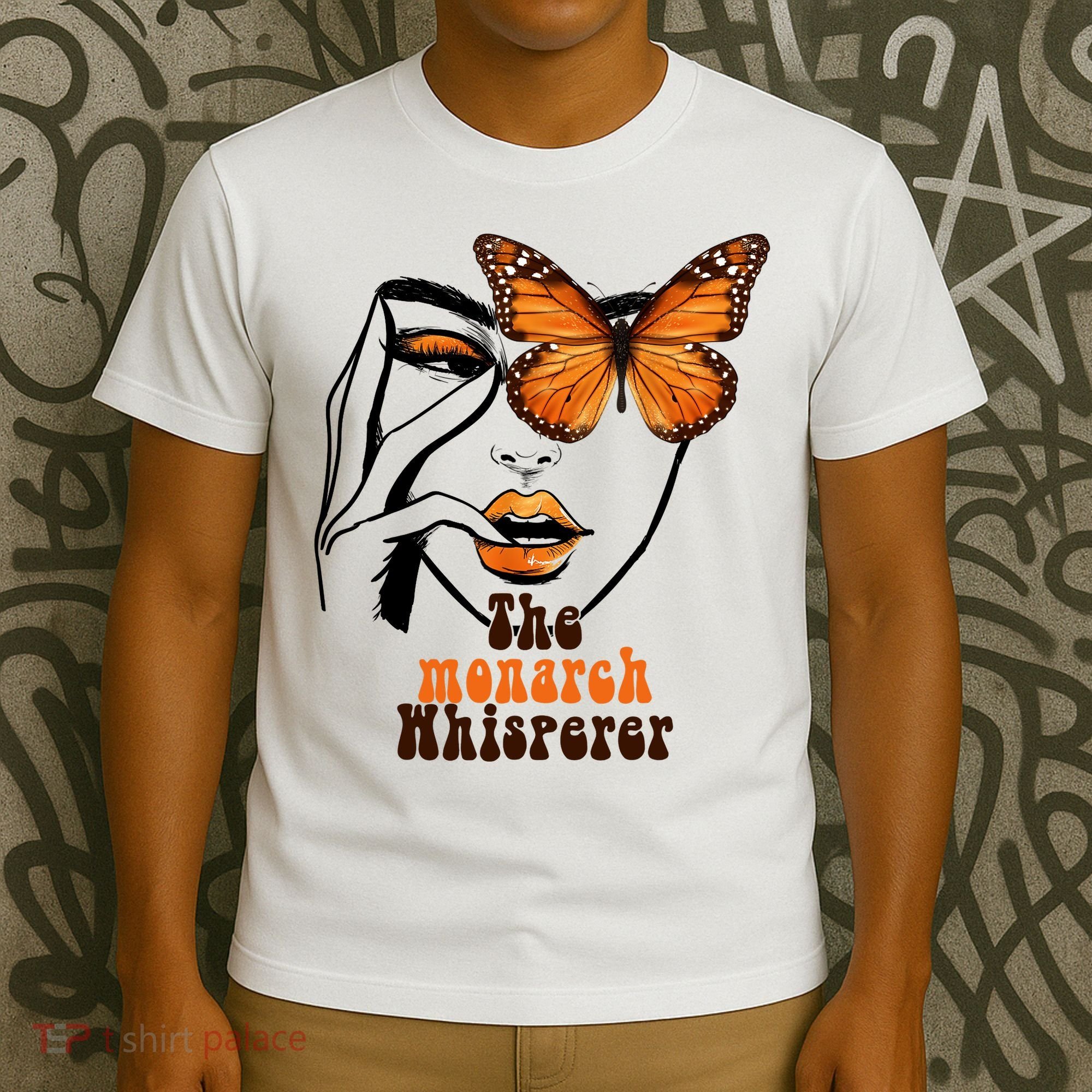 Monarch Whisperer Endangered Butterfly Nature Lover T-Shirt