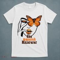 Monarch Whisperer Endangered Butterfly Nature Lover T-Shirt thumb 5