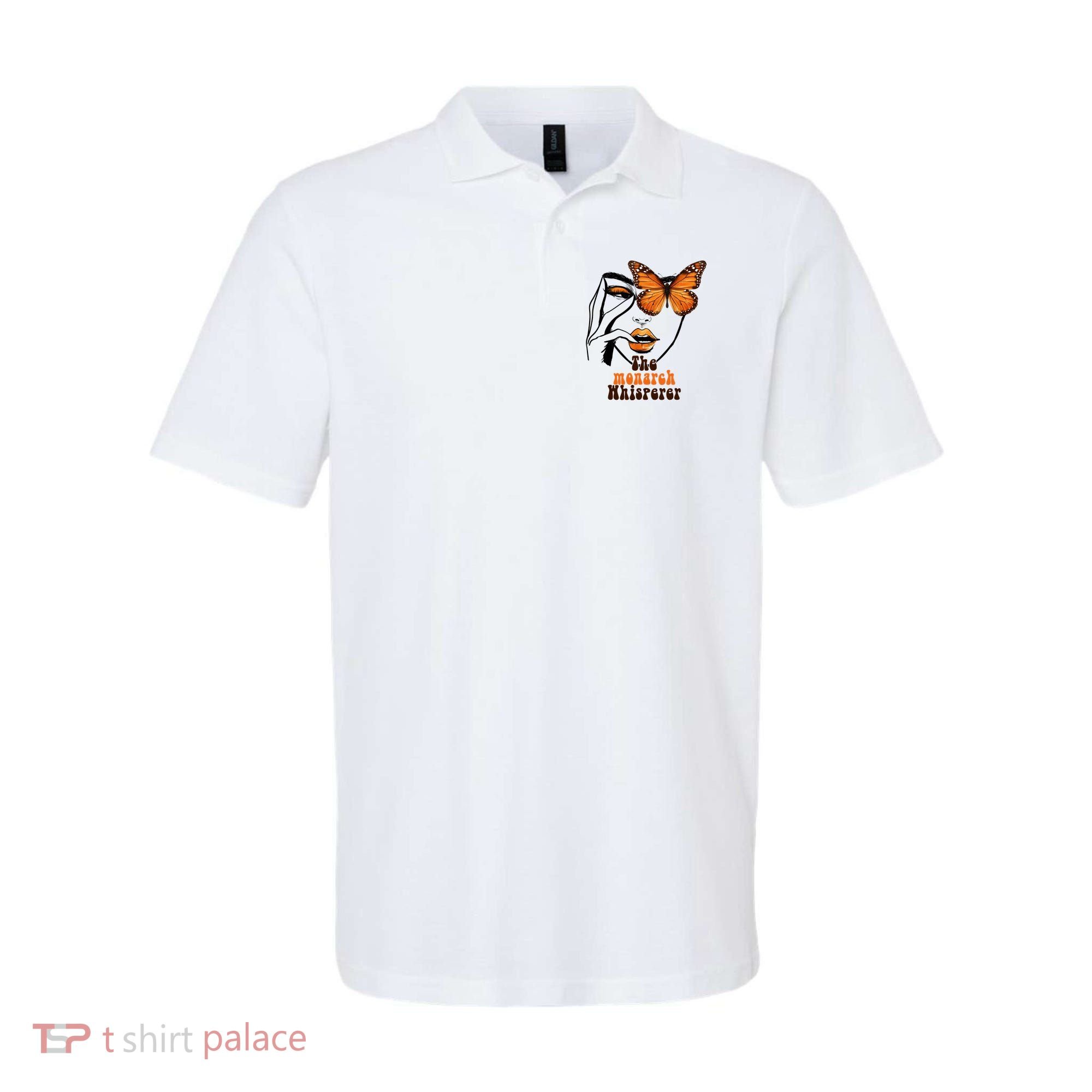 Monarch Whisperer Endangered Butterfly Nature Lover Polo