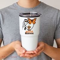 Monarch Whisperer Endangered Butterfly Nature Lover Tumbler thumb 2