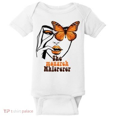 Monarch Whisperer Endangered Butterfly Nature Lover Baby Bodysuit