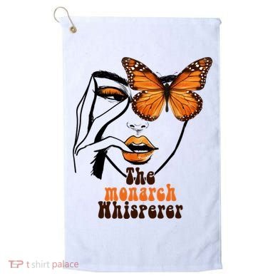 Monarch Whisperer Endangered Butterfly Nature Lover Golf Towel