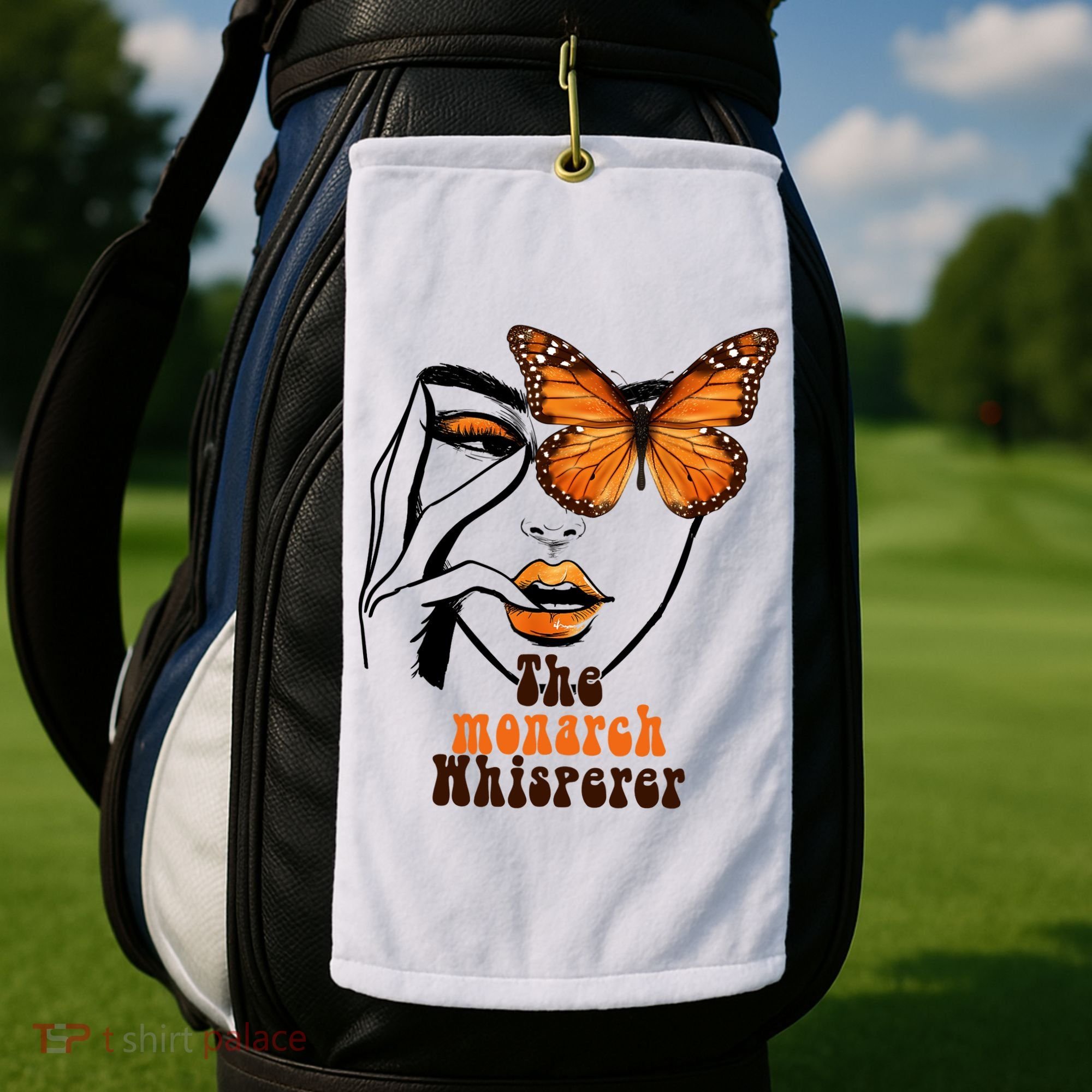 Monarch Whisperer Endangered Butterfly Nature Lover Golf Towel