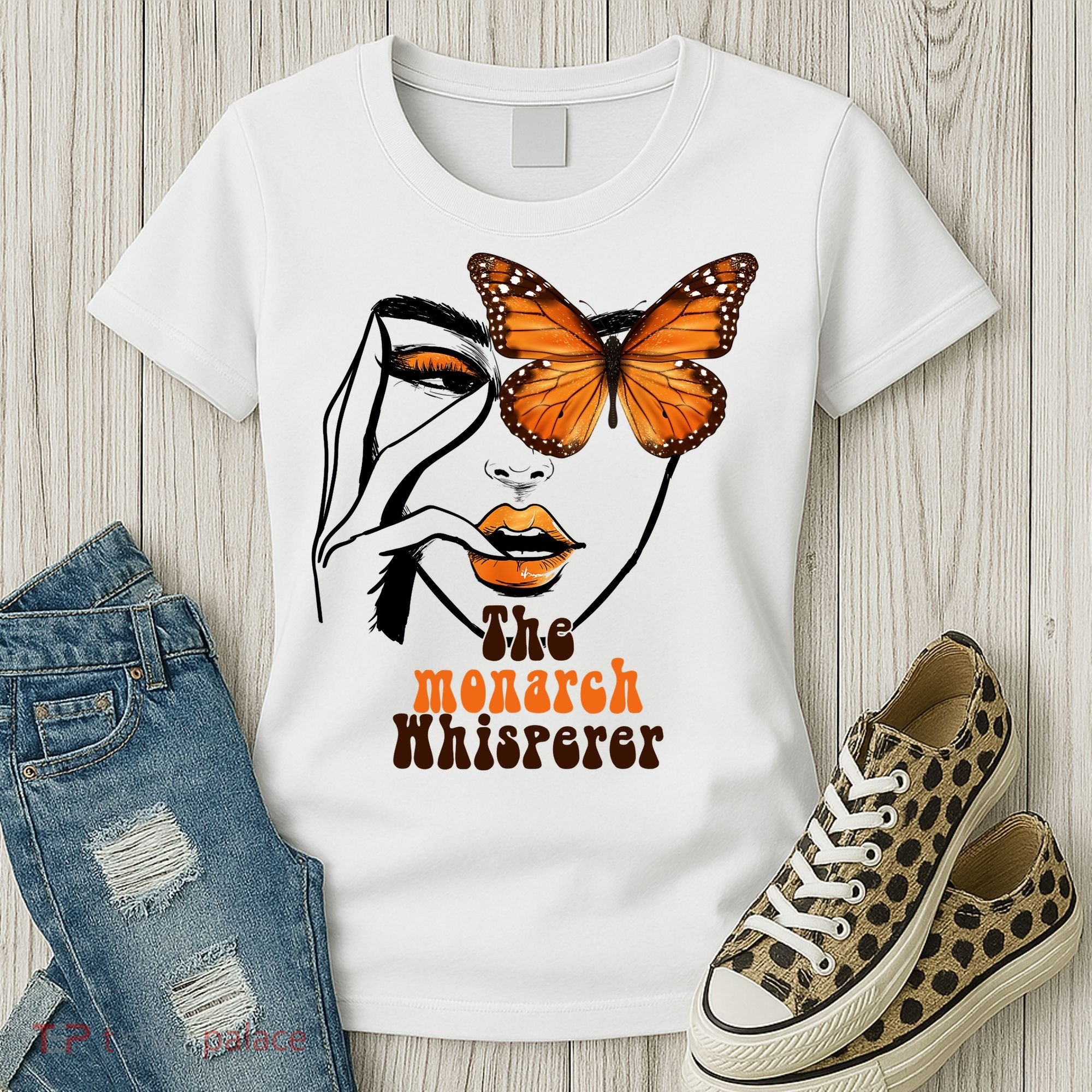 Monarch Whisperer Endangered Butterfly Nature Lover Women's T-Shirt