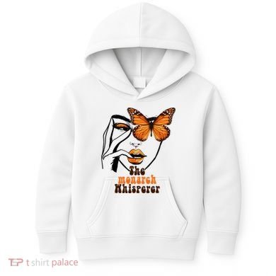 Monarch Whisperer Endangered Butterfly Nature Lover Kids Hoodie