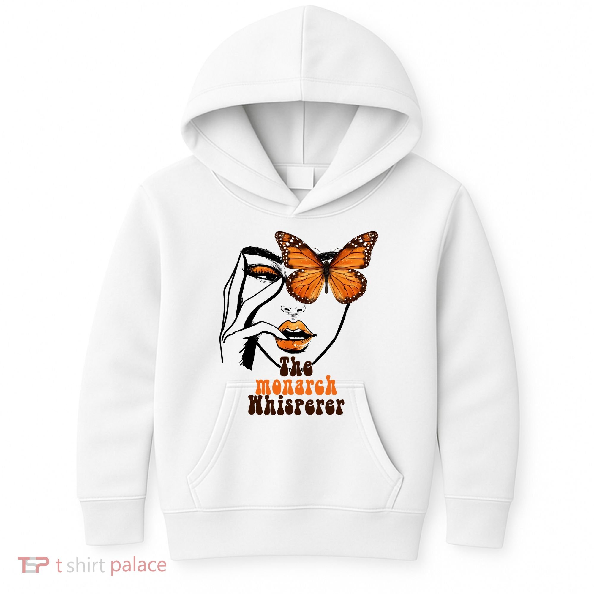 Monarch Whisperer Endangered Butterfly Nature Lover Kids Hoodie
