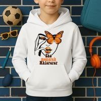 Monarch Whisperer Endangered Butterfly Nature Lover Kids Hoodie thumb 2