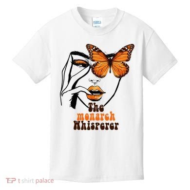 Monarch Whisperer Endangered Butterfly Nature Lover Kids T-Shirt
