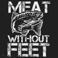 Meat Without Feet T For Fishers And Pescatarians Hat thumb 2