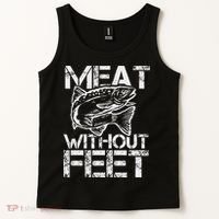 Meat Without Feet T For Fishers And Pescatarians Tank Top thumb 2