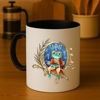 Magic Wizard Frog Fantasy Coffee Mug thumb 4