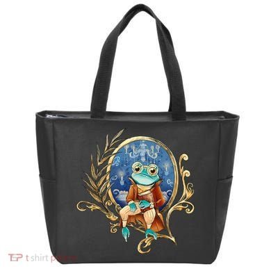 Magic Wizard Frog Fantasy Tote Bag