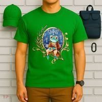 Magic Wizard Frog Fantasy T-Shirt thumb 6
