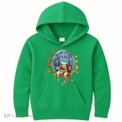 Magic Wizard Frog Fantasy Kids Hoodie