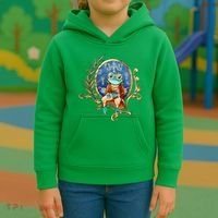 Magic Wizard Frog Fantasy Kids Hoodie thumb 3
